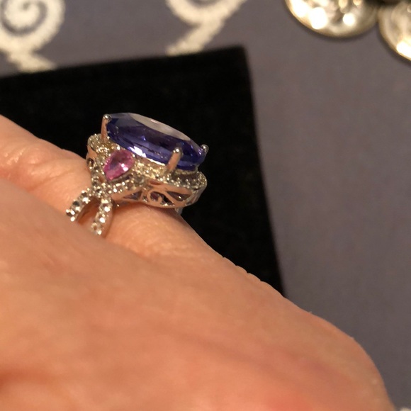 Sterling silver and gemstone ring - Picture 2 of 5